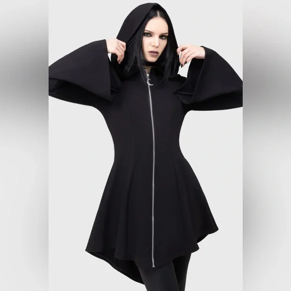 Killstar Deadly Cauldron Cloak size xl black goth witchy celestial - Picture 1 of 10